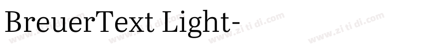BreuerText Light字体转换